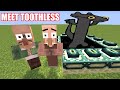 When Villagers Meet Toothless #minecraft #villager #grox