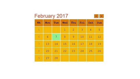 HTML Page MonthCalendar.html Explained (v2.0)