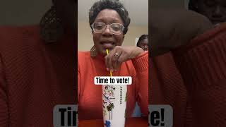 My daughter is the main character here. Time to vote! #shorts #voting #electionshorts