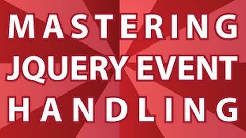 JQuery Video Tutorial Pt 3