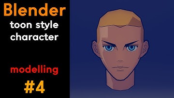 [Blender] toon style character modelling #4 / Realtime render / Eevee