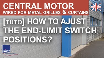 CENTRIS - How to adjust the end-limit switch positions of the SIMU wired central motor?