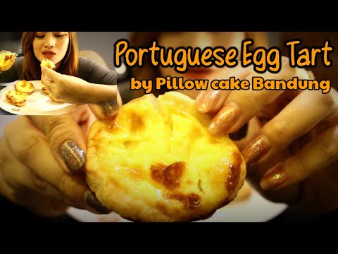 PORTUGUESE EGG TART by Pillow Cake di Bandung melted  lumer meleleh ditengah crunchy diluar