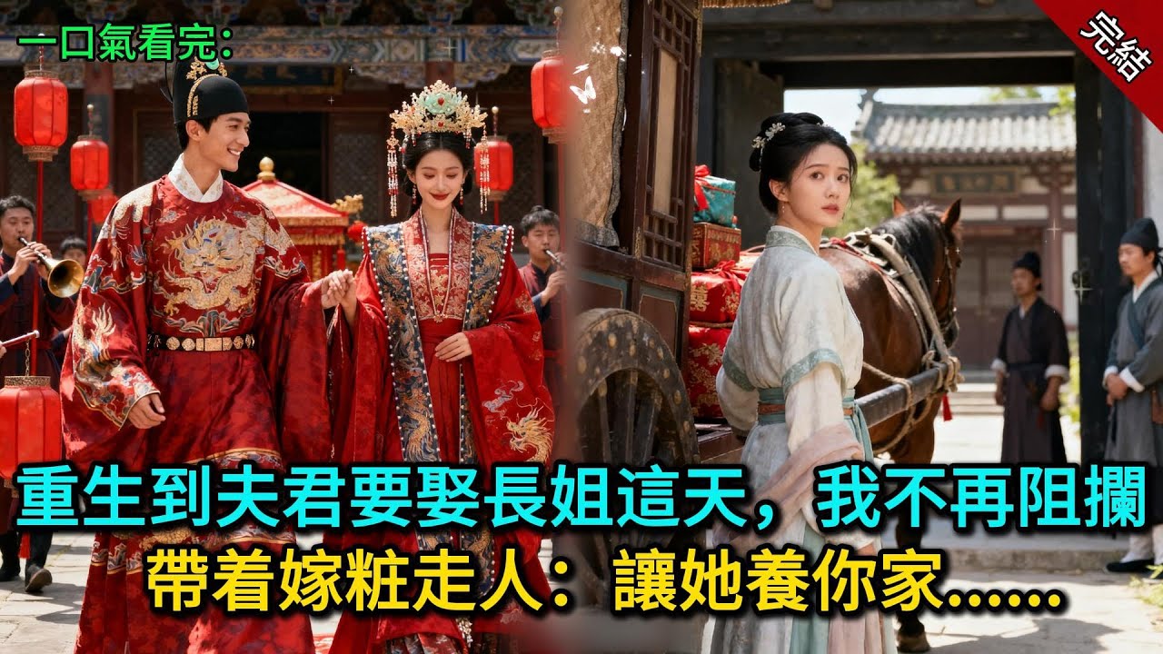 重生到夫君要娶長姐這天，我不再阻攔，帶着嫁粧走人：讓她養你家......