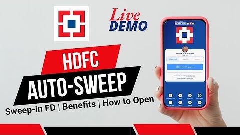 How to enable Sweep-in feature in HDFC saving account | Advantages | Disadvantages