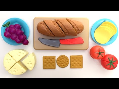 Just Like Home Bread And Cheese Set Toy Cutting Food Velcro Cooking Playset Kitchen Playset Toy Food-11-08-2015