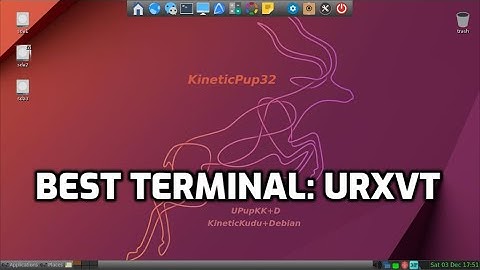 Best terminal for pupylinux : urxvt