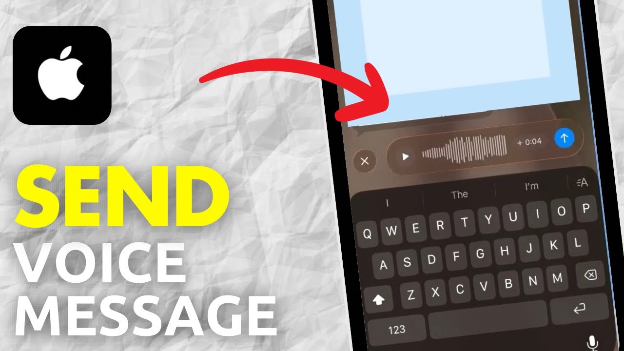 How To Send Voice Message On iPhone - Full Guide - YouTube