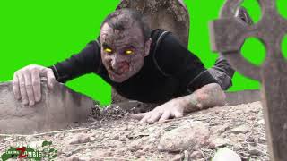 copyright-free Horror Zombie Green screen