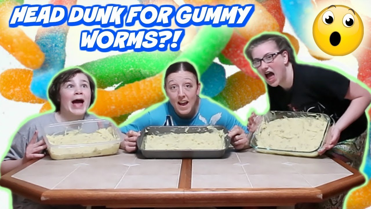 THE MASHED POTATO HEAD DUNK RECOVERY CHALLENGE! (Retrieving Gummy Worms