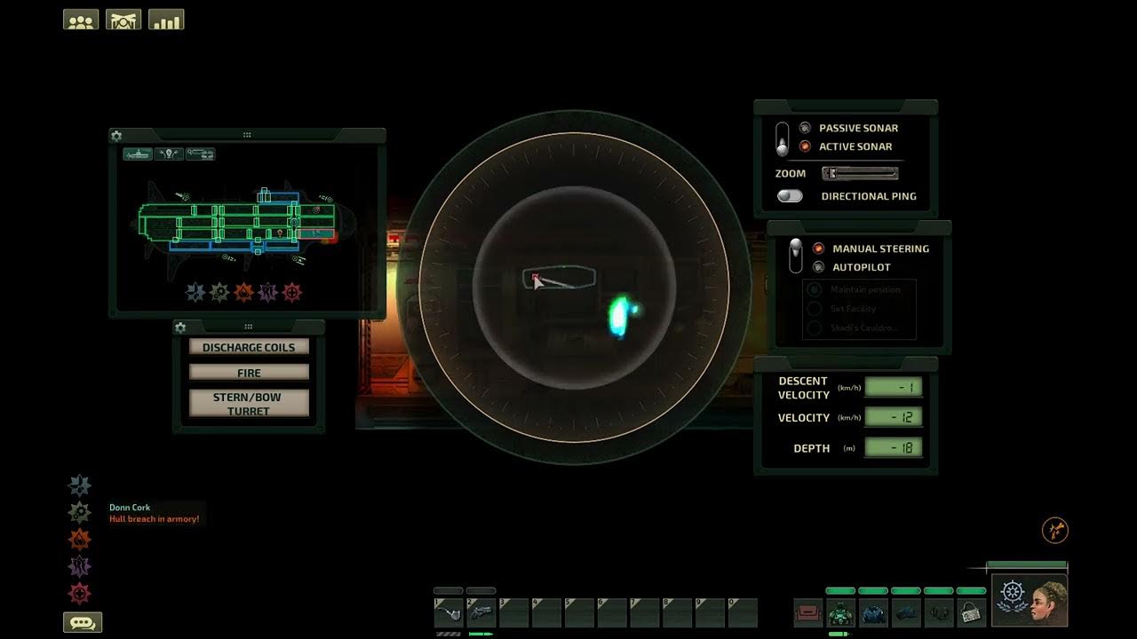 Barotrauma Navigation terminal controlled turret demonstration YouTube