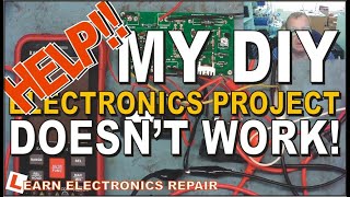 Help!! My DIY Electronics Project Doesn't Work!  Op-Amp Circuit Troubleshooting Diagnosis Repair