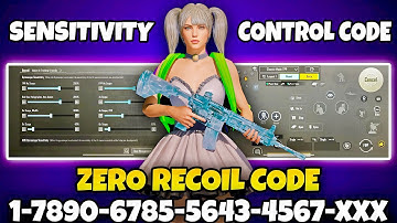 BGMI 3.8 UPDATE SENSITIVITY CODE | BGMI BEST SENSITIVITY SETTINGS | BGMI ZERO RECOIL SENSITIVITY