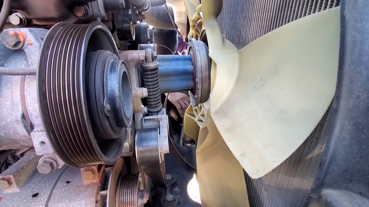 How to change engine Belts on trucks Quickly EASY FIX save road service