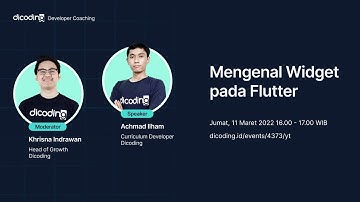 Dicoding Developer Coaching #43: Flutter | Mengenal Widget pada Flutter