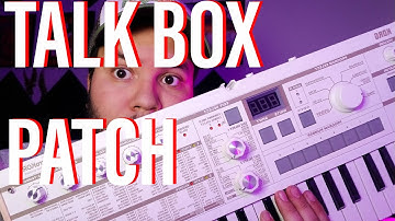 MicroKorg Talk Box Patch | Quick Tutorial