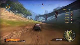 Insane 2 - PC Gameplay. Map Waterfalls Valley, Offroad Race, 2 Laps