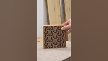 The Seigaiha Inlay Cutting Board #cuttingboard #cnc #woodworking #inlay