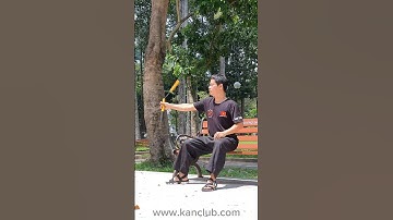 Côn nhị khúc công viẻn vui vẻ #Kanclub art nunchaku (Côn xốp eva 8 cạnh)