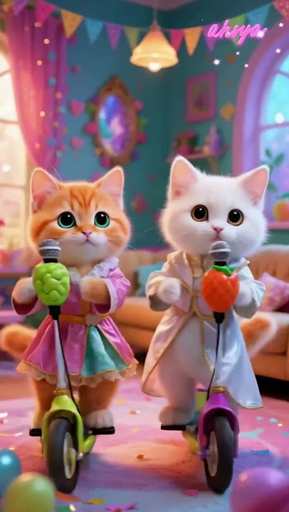 ~kalaukausukahati dua kucing comel #funny #cat #kucingnyanyi #kalaukausukahati #pets #aicat