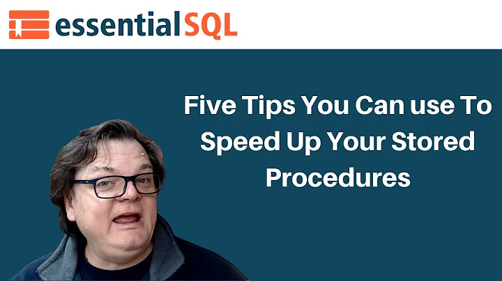 Five Tips You can Use To Speed Up Your Stored Procedures