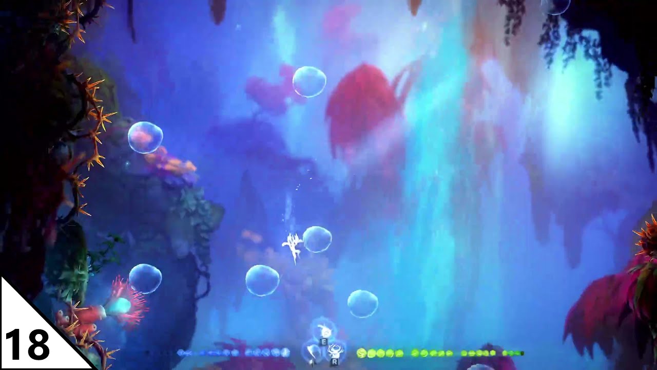 オリとウィスプの意志WakeOriNaruSpiritTreeクロ グモ生る Ori and the