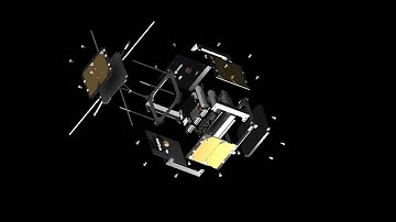 CubeSat 1U Platform Full Explode View by EnduroSat