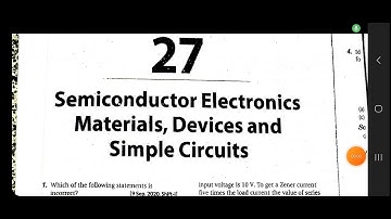 27EAMCET SEMICONDUTOR ELECTRONICS MATERIALS,DEVICES AND SIMPLE CIRCUITS PHYSICS EAMCET2023QUESTIONS