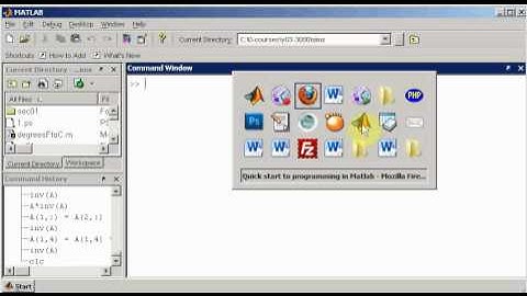 Conversations on Matlab - Chapter 5 - Matrix operations 1/2