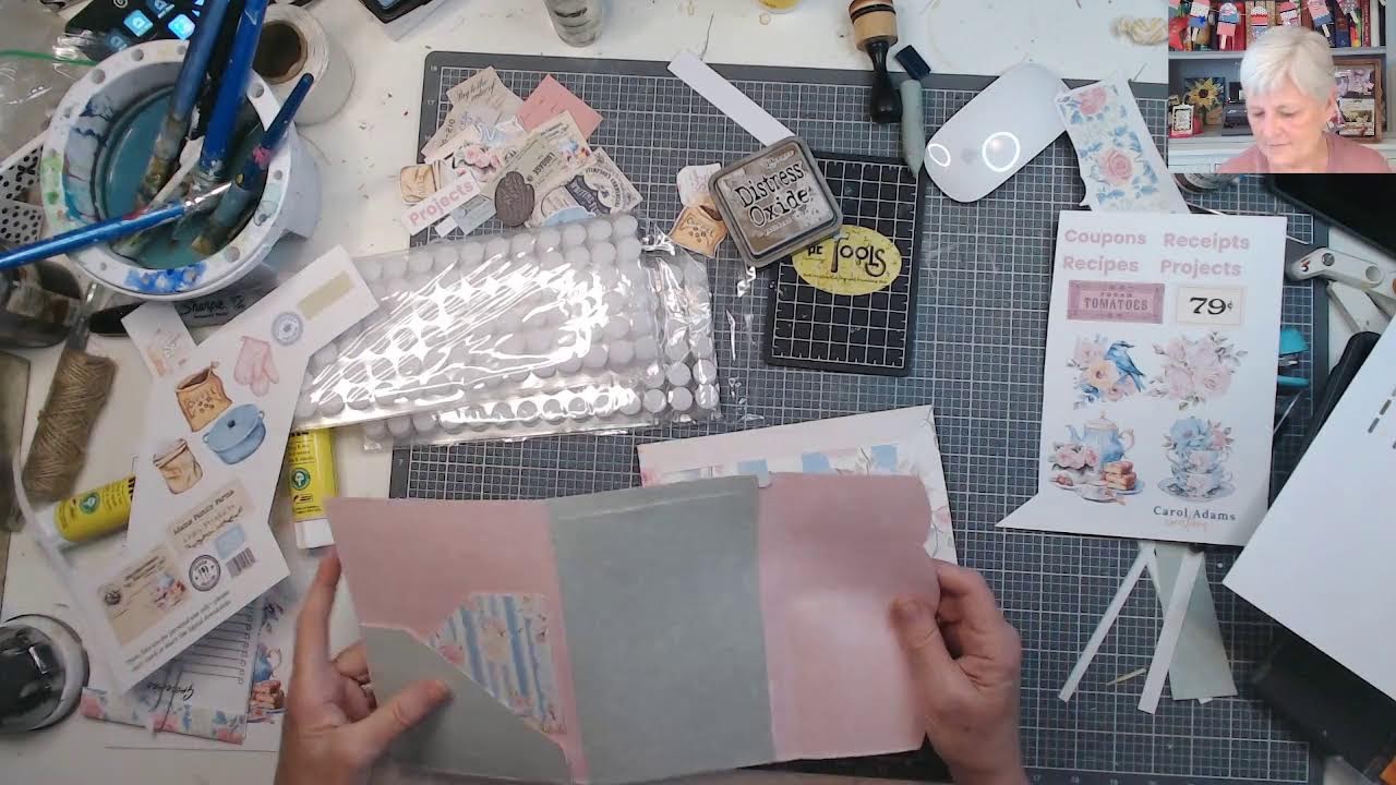 DIY Grocery List & To-Do List Folio | Easy Tutorial + FREE Printable in Soft Blues & Pinks