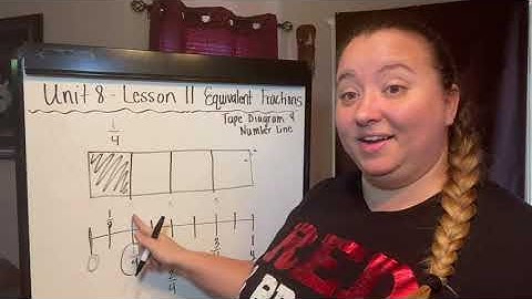 Unit 8 Lesson 11 - Equivalent Fractions with Tape Diagram and Number Line