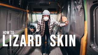 How to Apply Lizard Skin in a Sprinter Van for Sound Deadening | VAN BUILD