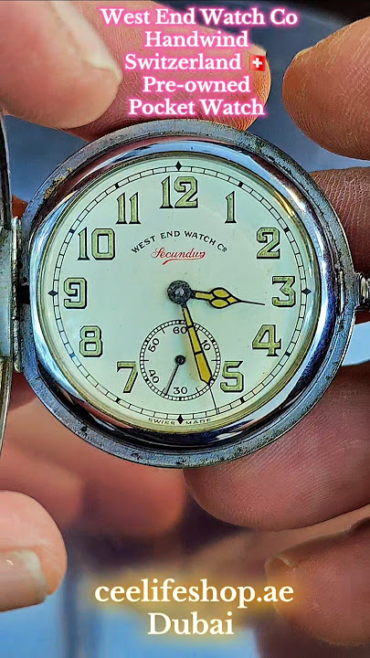 Vintage West End Watch Co Handwind Pocket Watch in Dubai #watches #shorts #viral #fyp #trending #fy