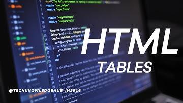 "How to Create Tables in HTML in Just 5 Minutes | Complete Beginner Tutorial"
