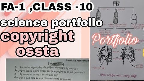 10th class fa1 question paper 2022 Portfolio / Portfolio And Subject Enrichment Science