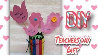 Teachers day Gift Diy - Popsicle Pencil Holder Craft Idea for Teachers Day