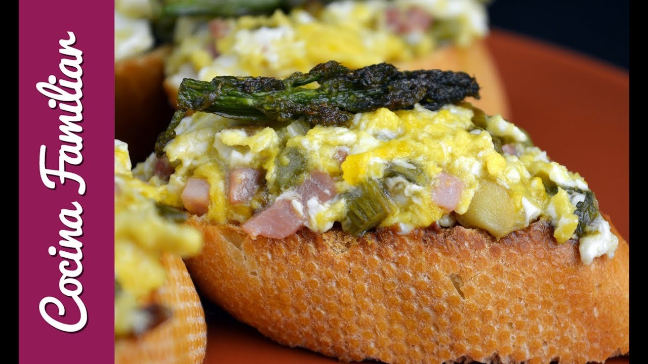 Revuelto de ajos y jamón con espárragos verdes paso a paso | Recetas caseras de Javier Romero