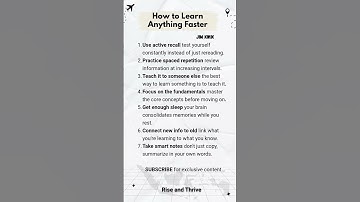 How to Learn Anything Faster  - Jim Kwik