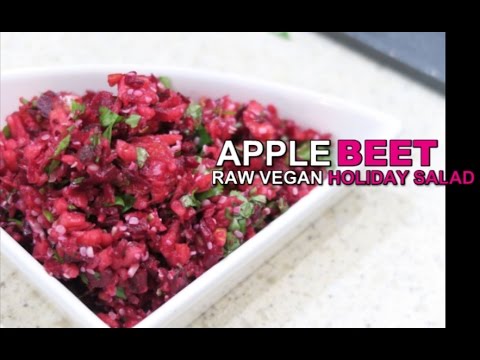 Raw Vegan Apple Beet Salad Holiday Recipe