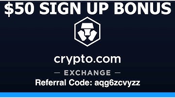 Crypto.com Exchange $50 Sign Up Bonus Referral Code
