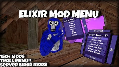 Is This the BEST FREE Gorilla Tag Mod Menu? | Troll Mods | LAG MODS | Elixir Free Menu showcase