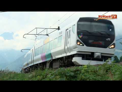 E257系特急あずさ　大糸線を行く
