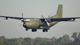 Transall C-160D German Air Force Luftwaffe 50+66 arrival at Eindhoven Airport EIN EHEH