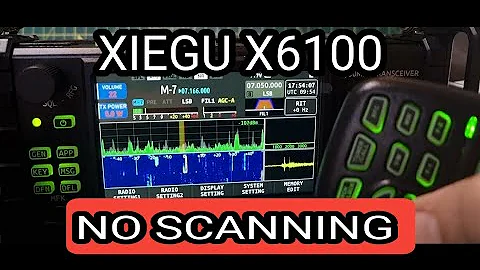 XIEGU X6100 -NO FREQ SCANNING ,