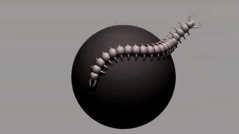 Creating a centipede Tri Part Multi Mesh Insert Brush in Zbrush 4R4
