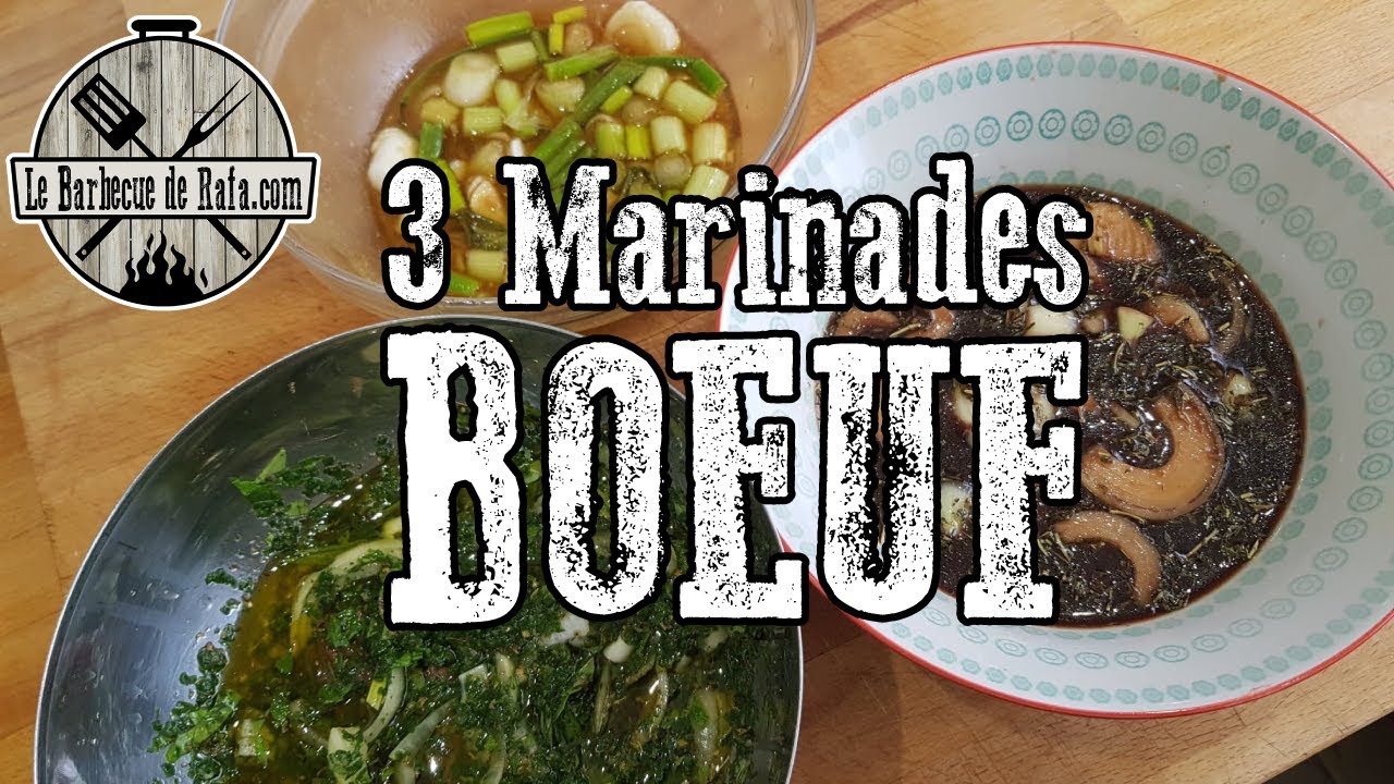 3 Marinades De Boeuf Pour Le Barbecue Youtube