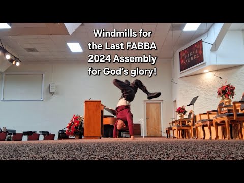 Windmills for the last Faithful Ambassadors Bible Baptist Academy Morning Assembly of the 2024!