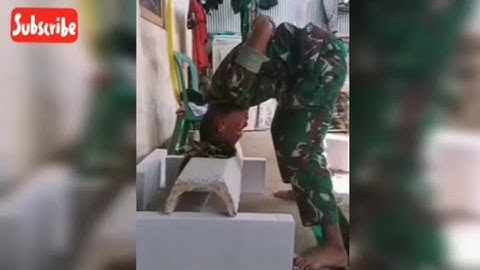 MOMEN LUCU TNI | TINGKAH LUCU TNI SAAT LATIHAN