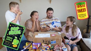 New Zealand Family Tries POP ROCKS and TOXIC WASTE sent in by Subscriber from MAINE!