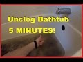 How To Easily Unclog Bathtub Shower Drain in 5 minutes -Jonny DIY